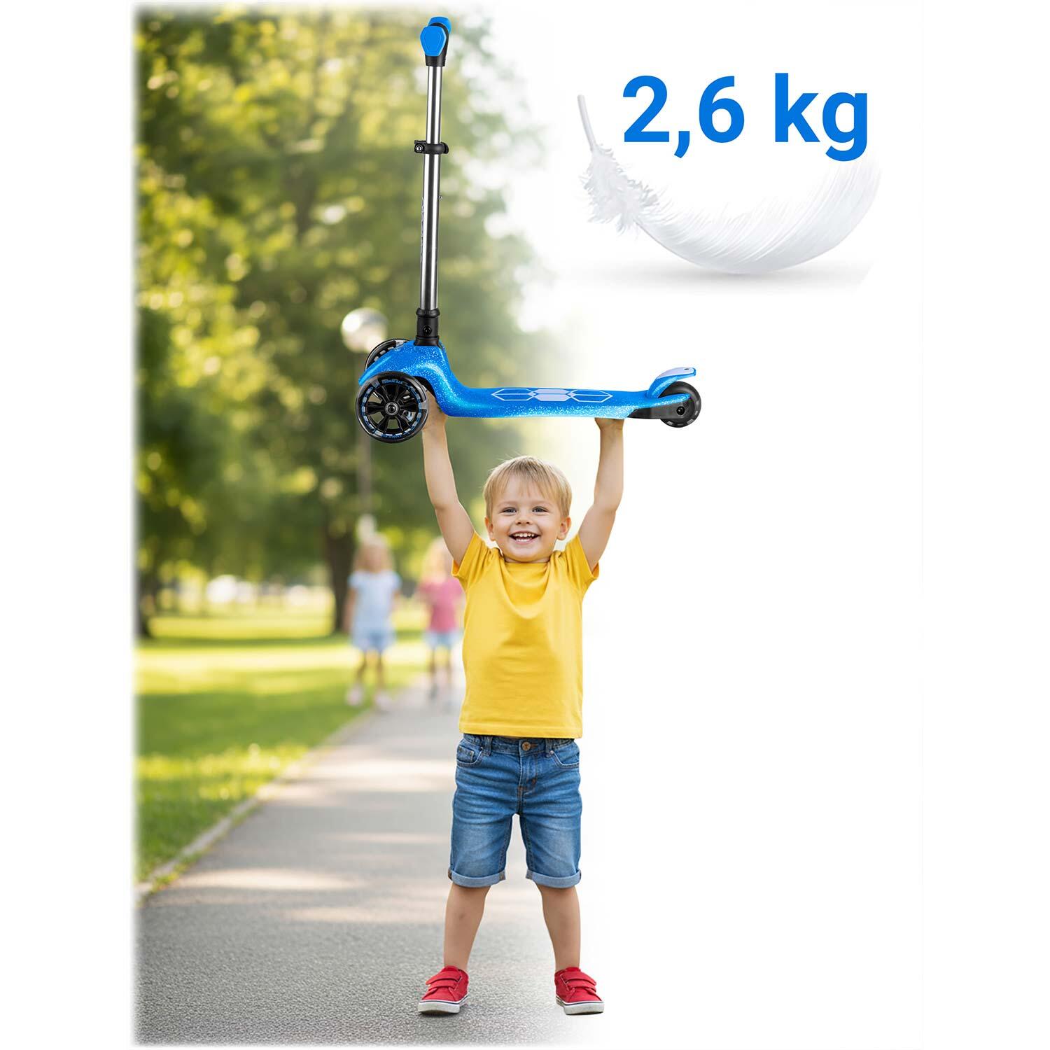 Hulajnoga trójkołowa dla dzieci Ricokids balansowa świecąca w ciemności 765902 6/7