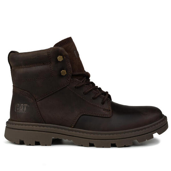 BUTY męskie CAT P725843 PRACTITIONER MID skórzane wysokie brązowe 46