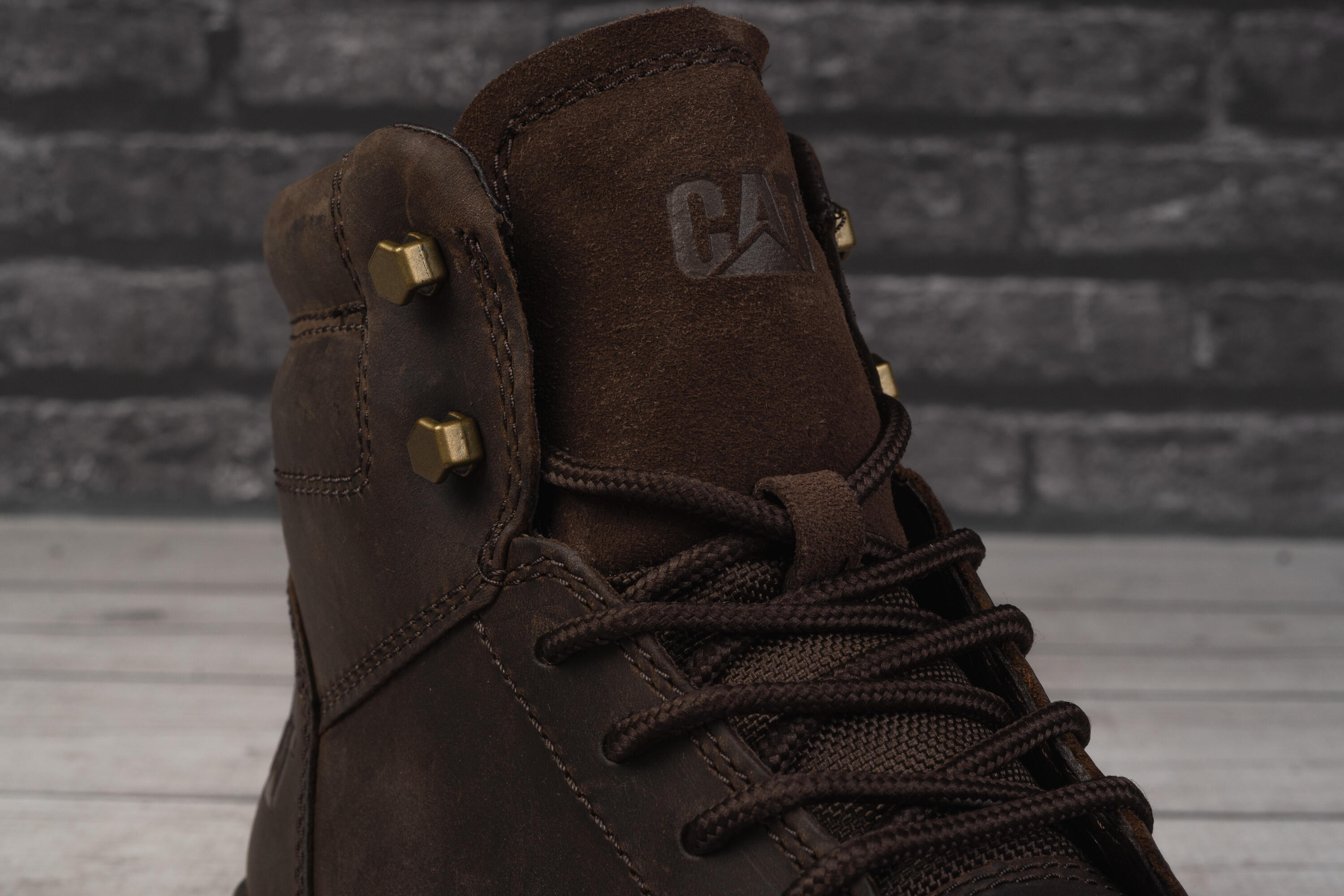 BUTY męskie CAT P725843 PRACTITIONER MID skórzane wysokie brązowe 46 6/7