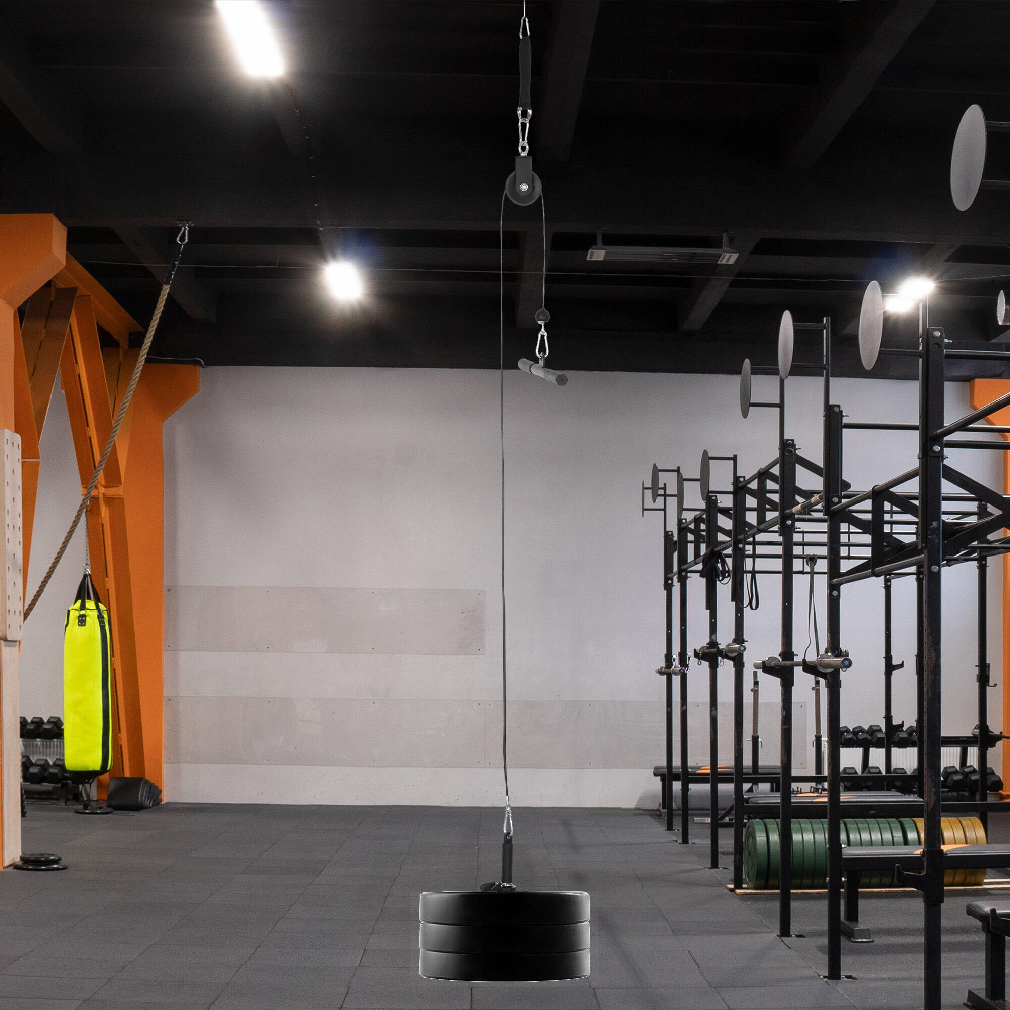Sistema de Polia 36x2,5x2,5 cm Preto SPORTNOW 2/5