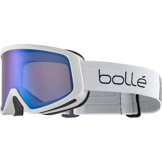 Masque de ski BEDROCK PLUS White Matte - Bronze Blue Cat 3