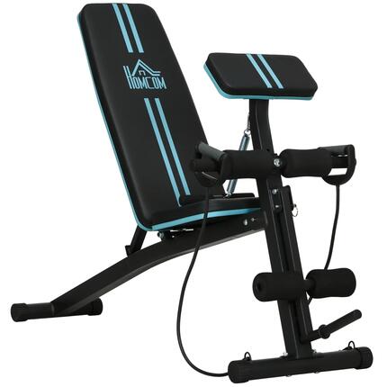 Banc de musculation pliable inclinable kit résistance