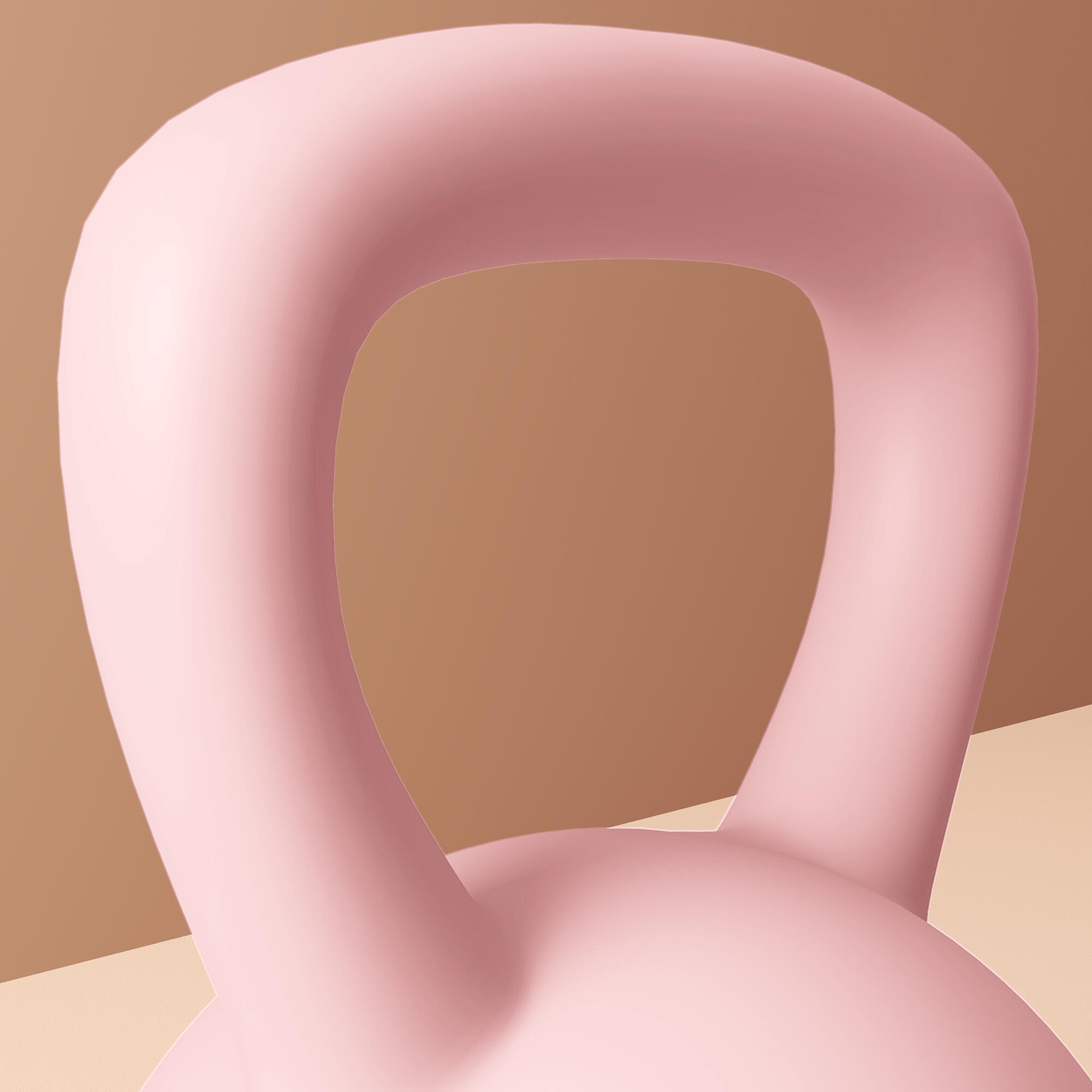 Kettlebell SPORTNOW 19x19x28 cm Rosa y Gris 5/5