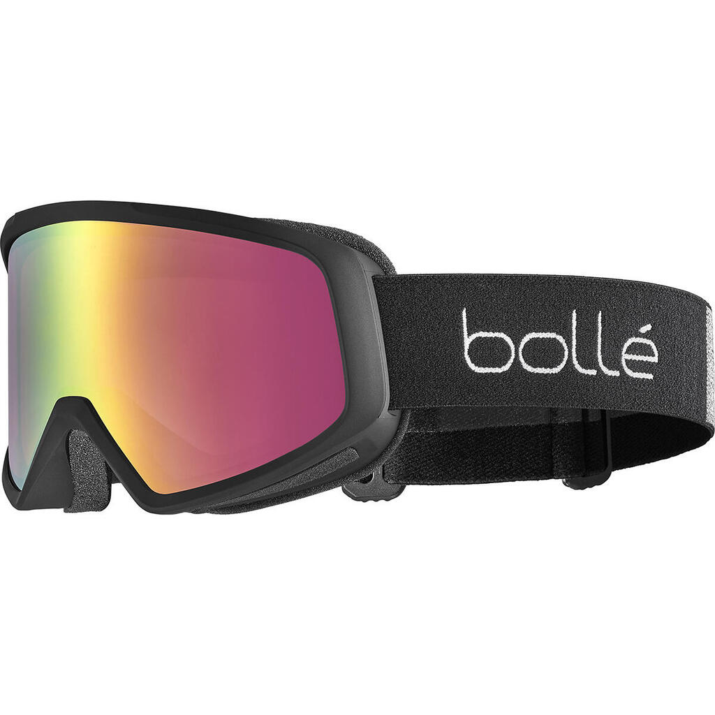 BEDROCK PLUS Unisex Snow Goggles - Matte Black/Rose Gold
