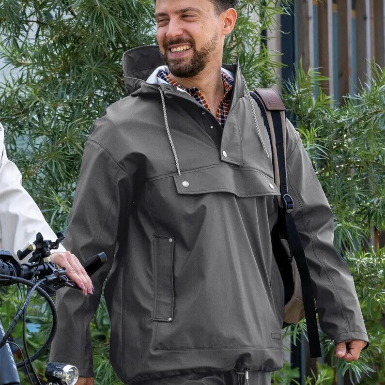 Mirage rain jacket soft touch gray XL