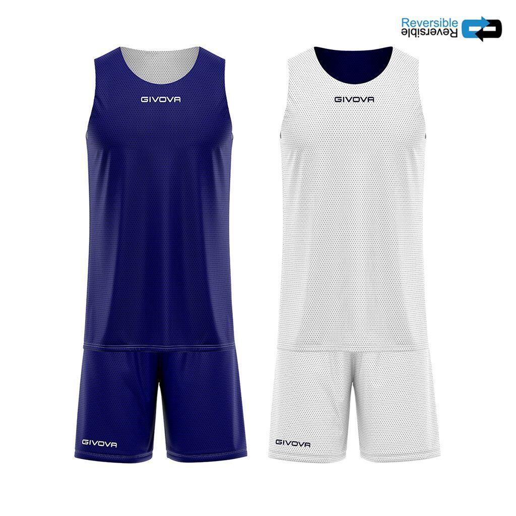 Givova - Ensemble Maillot Et Short Réversible Enfant Givova - Chemise Sans Manche - Blanc|bleu - 36 Xs - Decathlon