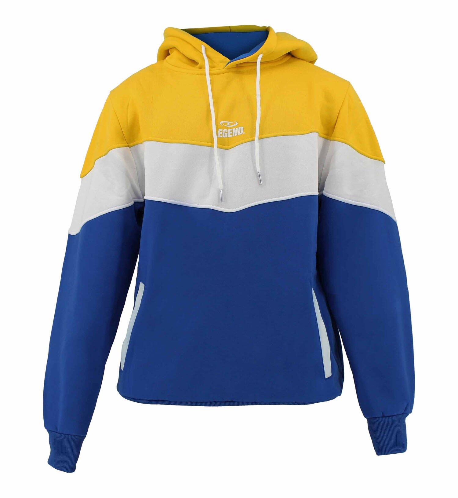 Sweat à capuche Legend tricolore femme/homme Polaire jaune 5/5