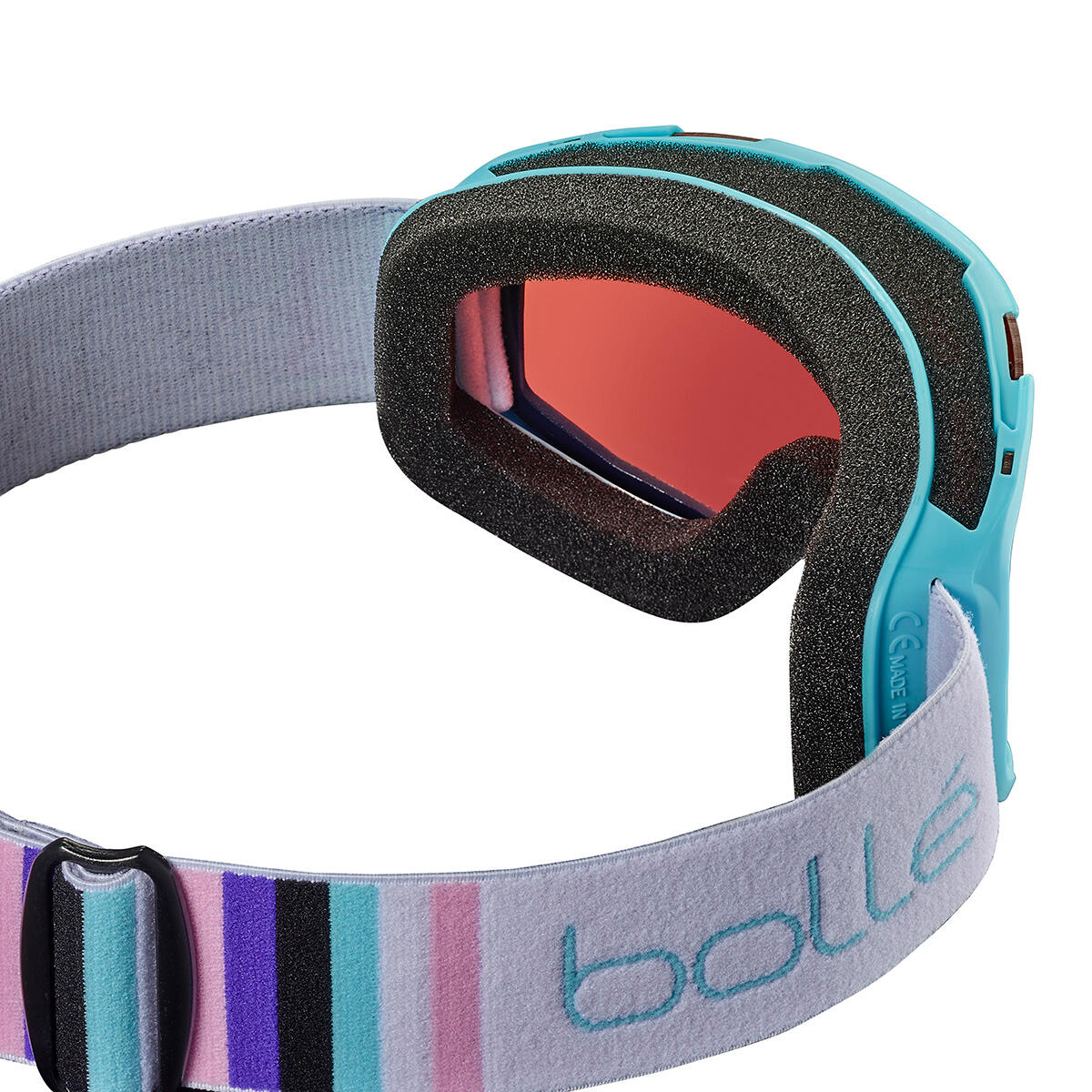 Skibril ROCKET Blue & White Matte - Rosy Bronze Cat 3 2/5