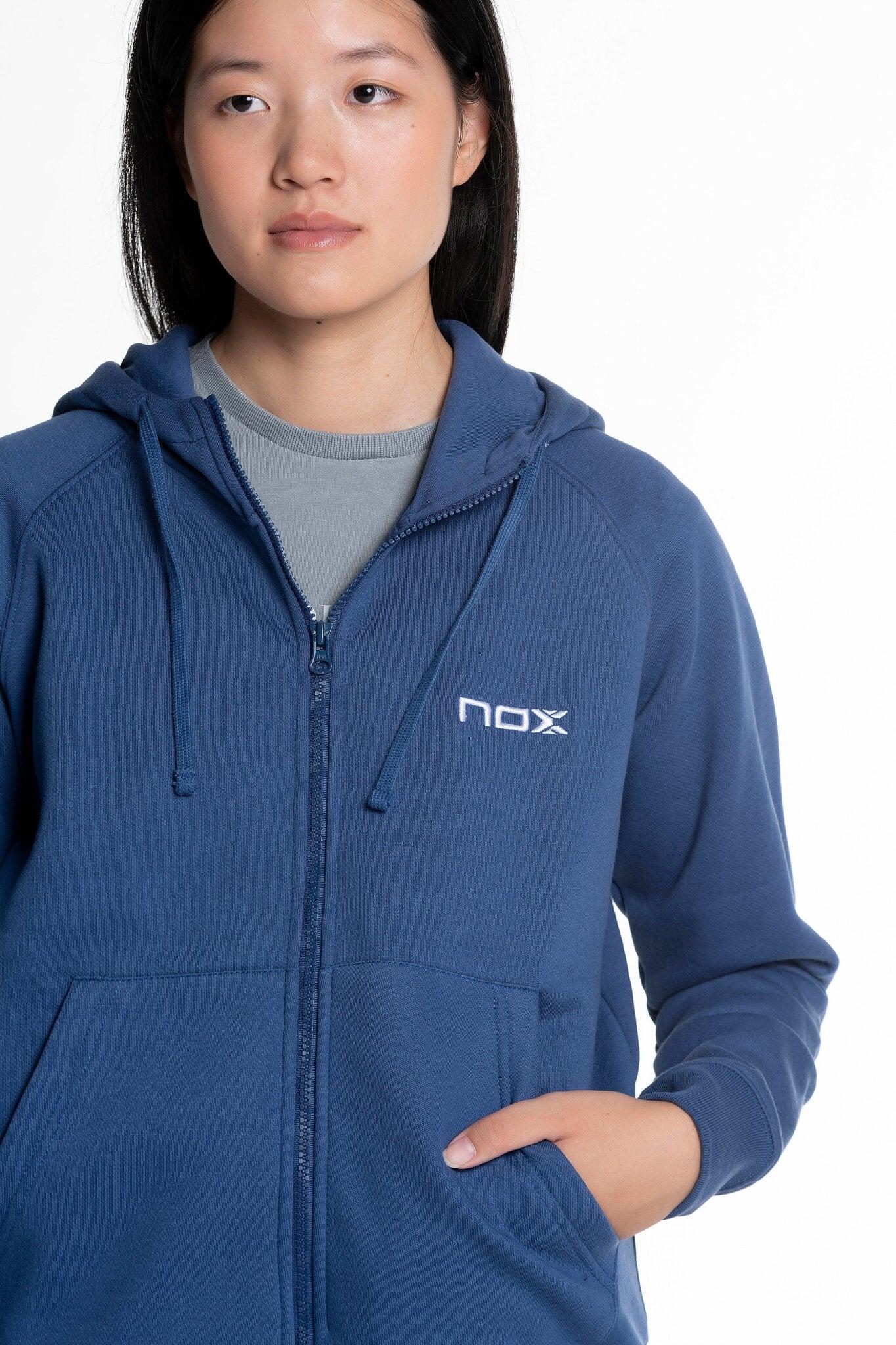 Felpa Cappuccio Nox Basic Blu Navy Donna T21hsucaazm 3/5
