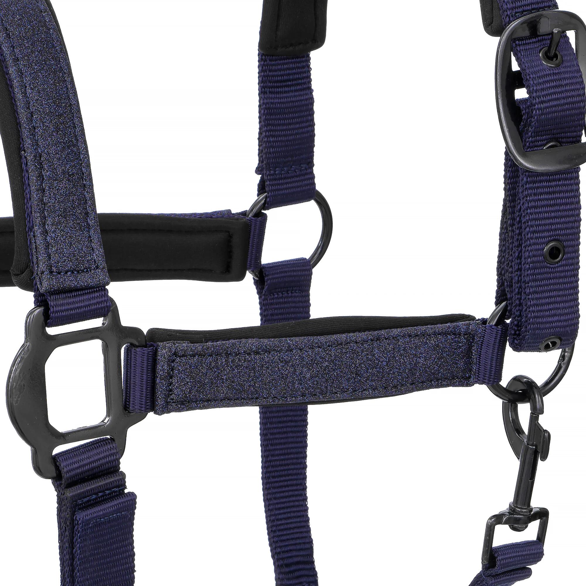 START Neopreen Glitter Tweekleurig glitter rijhalster voor paard en pony 2/2