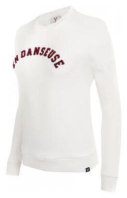Dames cropped sweater lebram en danseuse wit