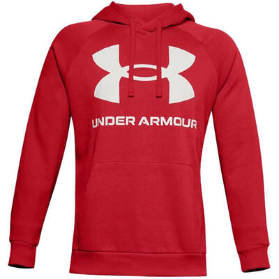 Under armour rival fleece herenhoodie met groot logo