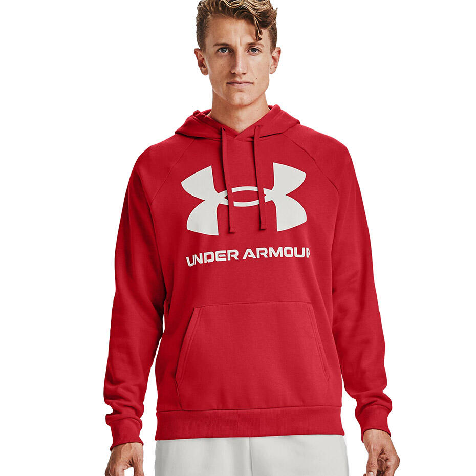 Felpa uomo Under Armour Rival Fleece con cappuccio e logo grande 2/6