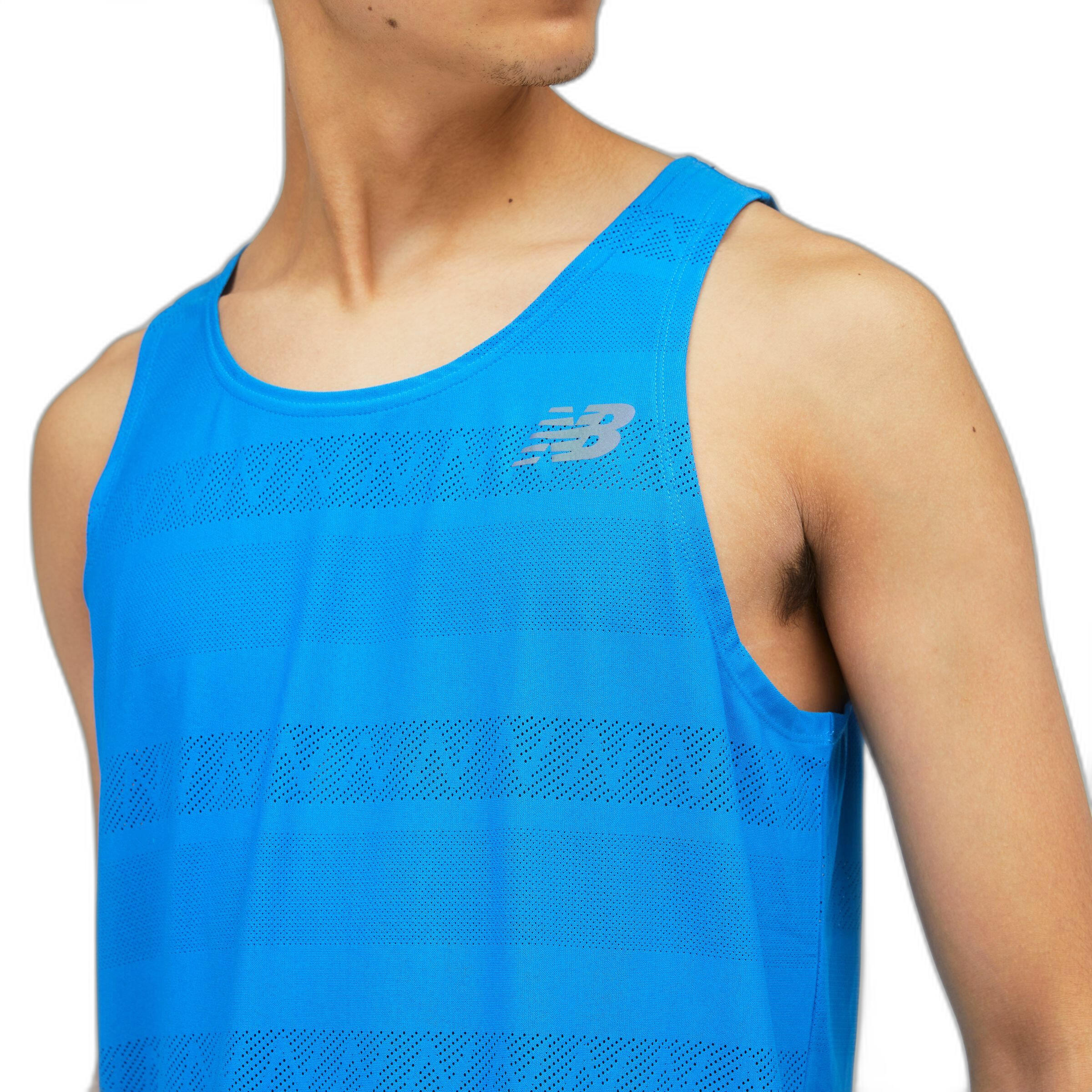 T-shirt pour hommes New Balance Q Speed Jacquard Tank 4/5