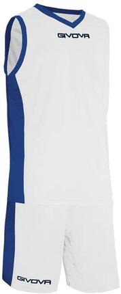 Tenue ensemble de basketball - GIVOVA - Power - blanc et bleu