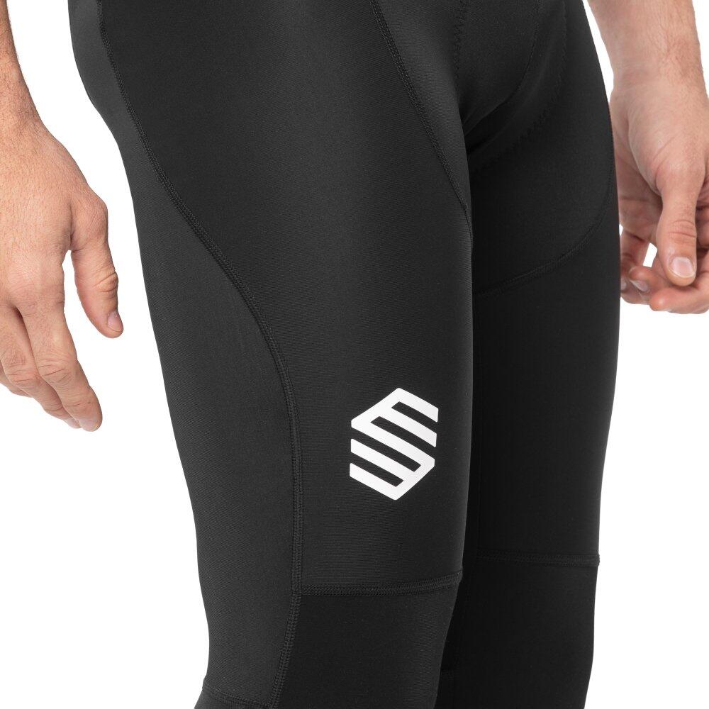 Herren Radsport lange fahrradträgerhose für BX Envalira Schwarz 4/7