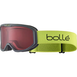 Masque de ski INUK Black & Acid Matte - Vermillon Cat 2