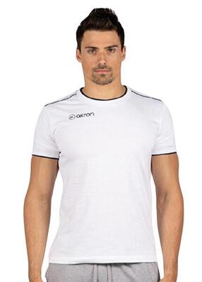 Akron new orleans katoenen t-shirt - wit / marineblauw maat xxl