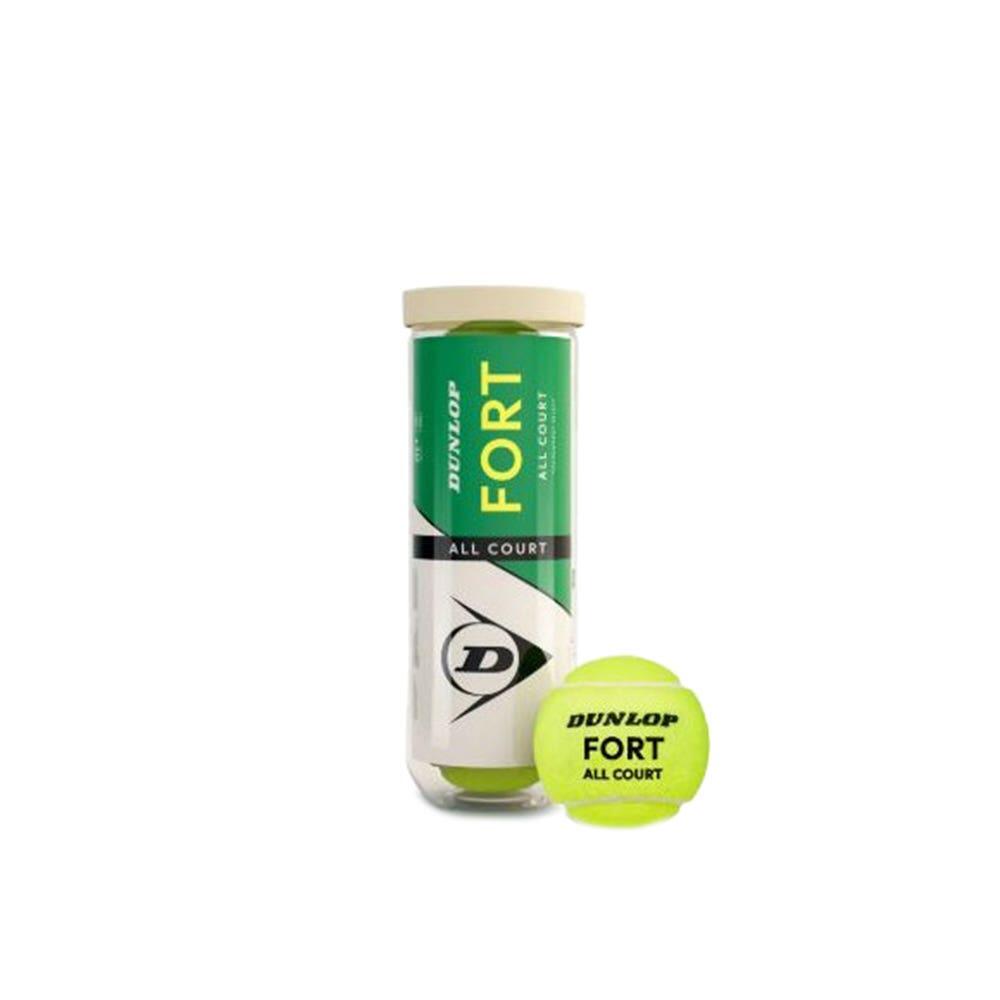 Balles de Tennis Dunlop D TB FORT ALL COURT TS 3 PET 601605 Jaune 2/3
