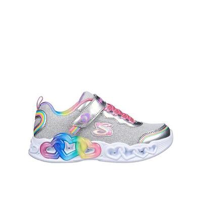 Zapatillas Skechers Niña Infinite Heart Lights Plateadas