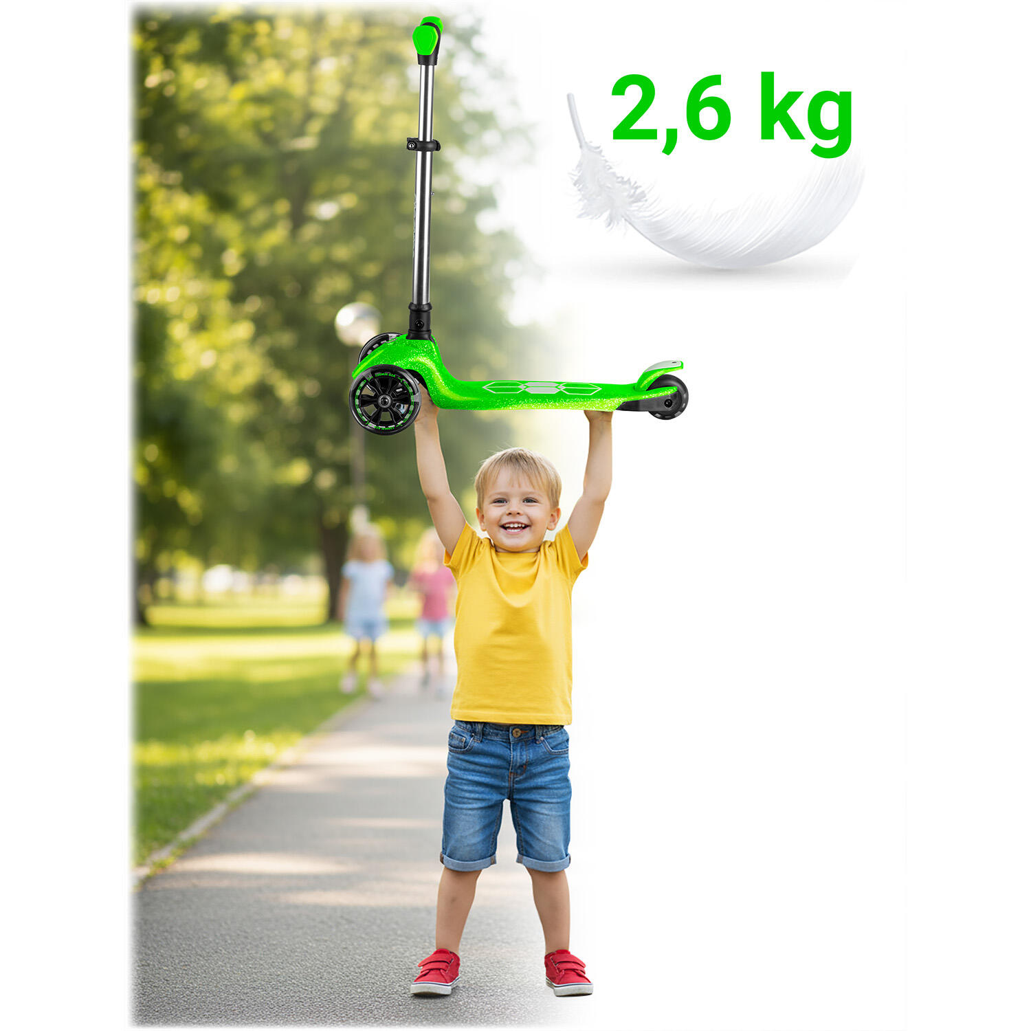 Hulajnoga trójkołowa dla dzieci Ricokids balansowa świecąca w ciemności 765900 6/7