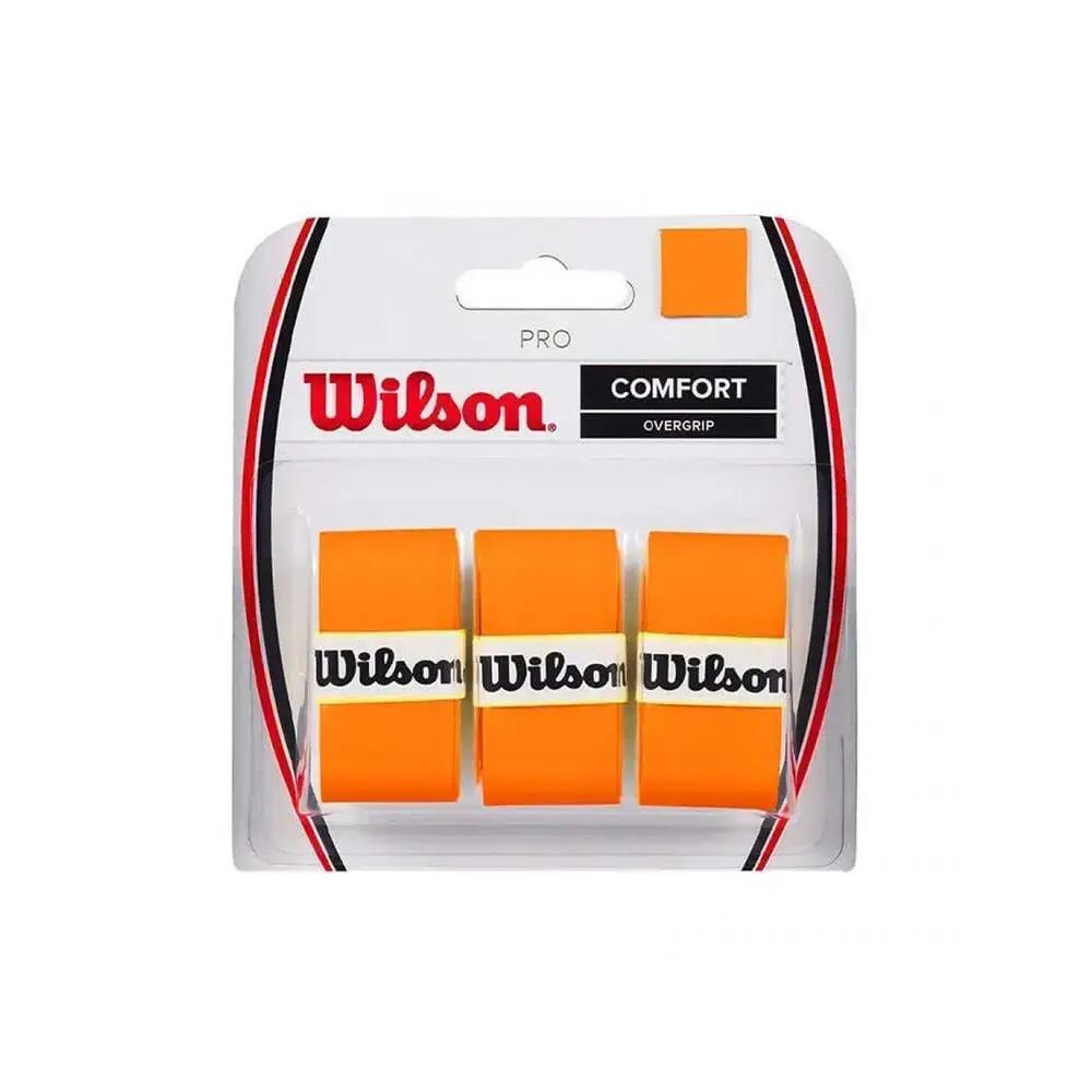 Wilson Pro Overgrip X3 Tennis SurGrip - Fluorescent Orange - One Size