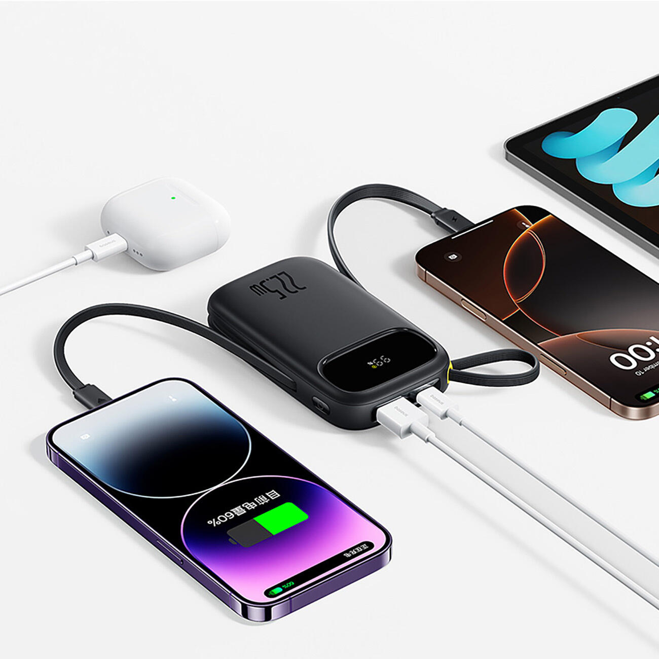 Powerbank Baseus 20000mAh 22.5W USB-C USB-A lightning 3/7