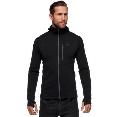 Black diamond coëfficiënt fleece-hoodie voor heren