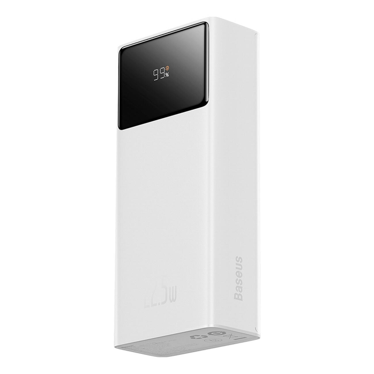 BASEUS POWERBANK 30000 MAH USB-C PD 22.5W MET KABEL 6/7