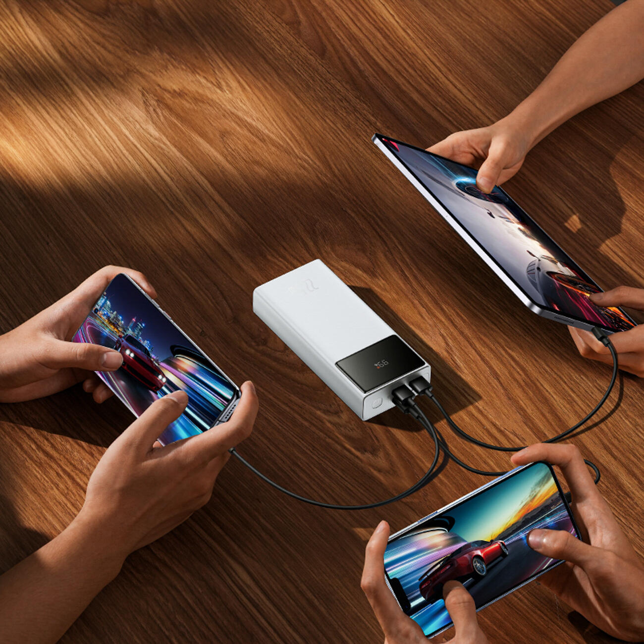BASEUS POWERBANK 30000 MAH USB-C PD 22.5W MET KABEL 5/7