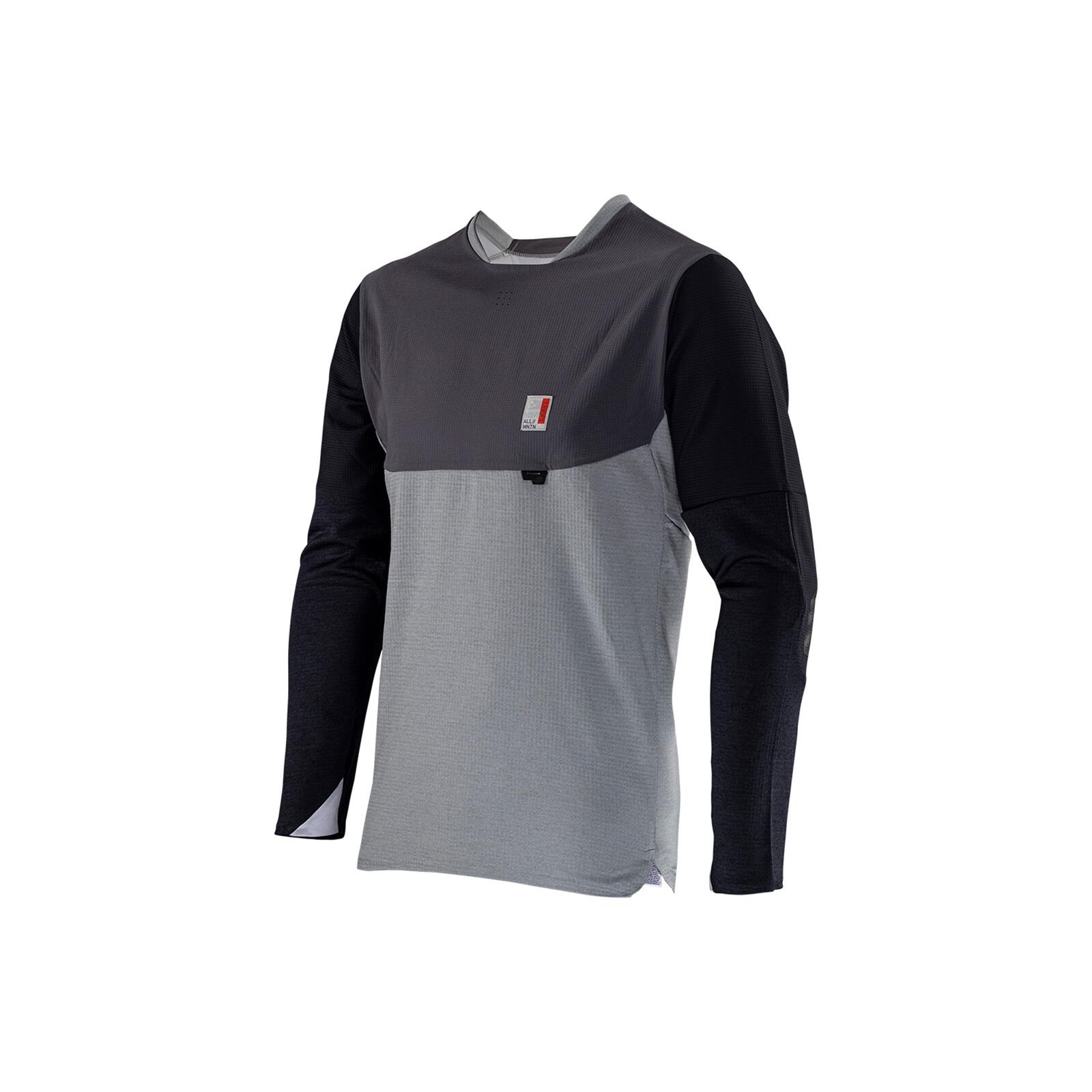 Leatt - Maillot Vtt Allmountain 5.0 Avec Coudes Renforcés Brush Guard Grey Homme - Maillot Manches Longues - Gris|noir - Decathlon