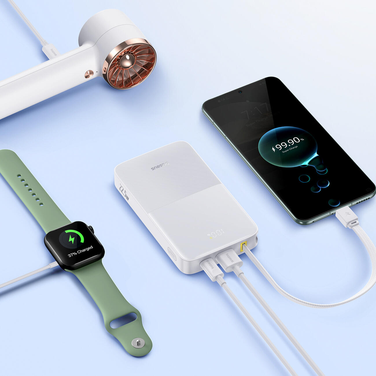 Baseus Powerbank 10000 mAh Bipow2 Pro 22,5W Snel Laden 2/7