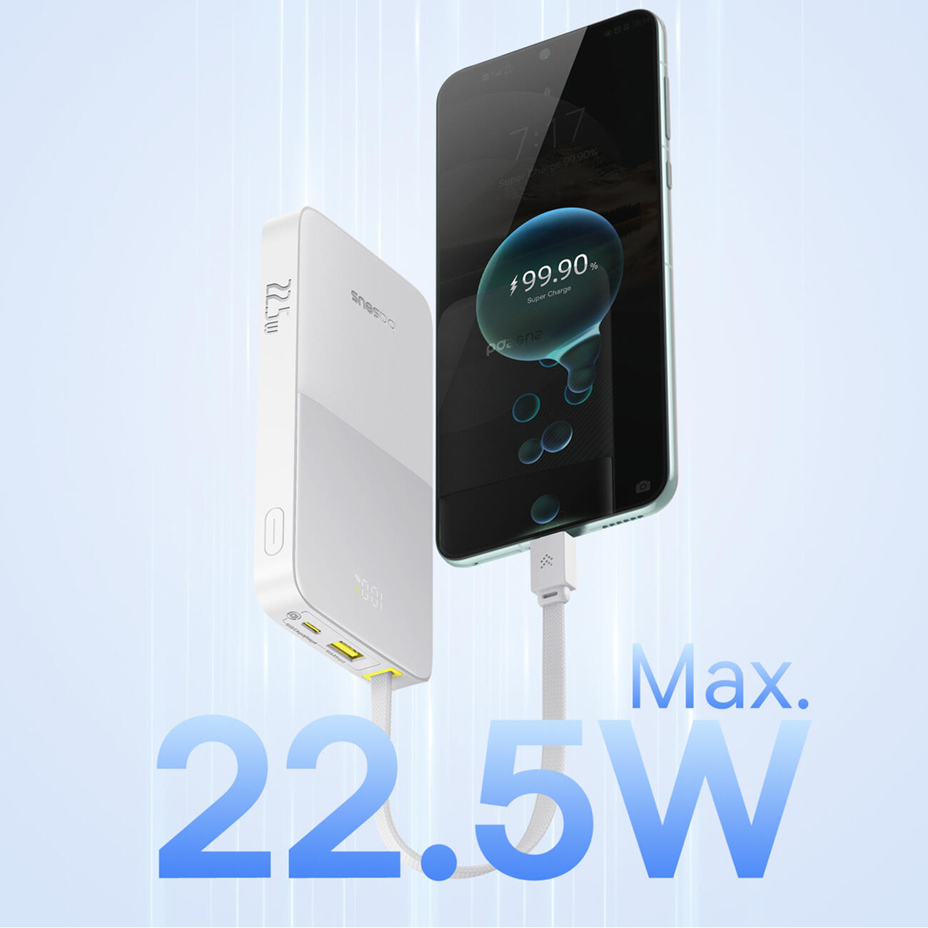 Baseus Powerbank 10000 mAh Bipow2 Pro 22,5W Snel Laden 5/7