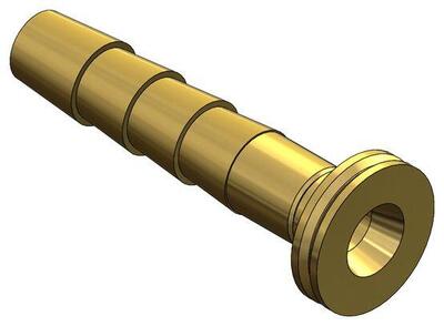 Kit mit 10 VAR-Einsätzen für Shimano-Schlauch, gold