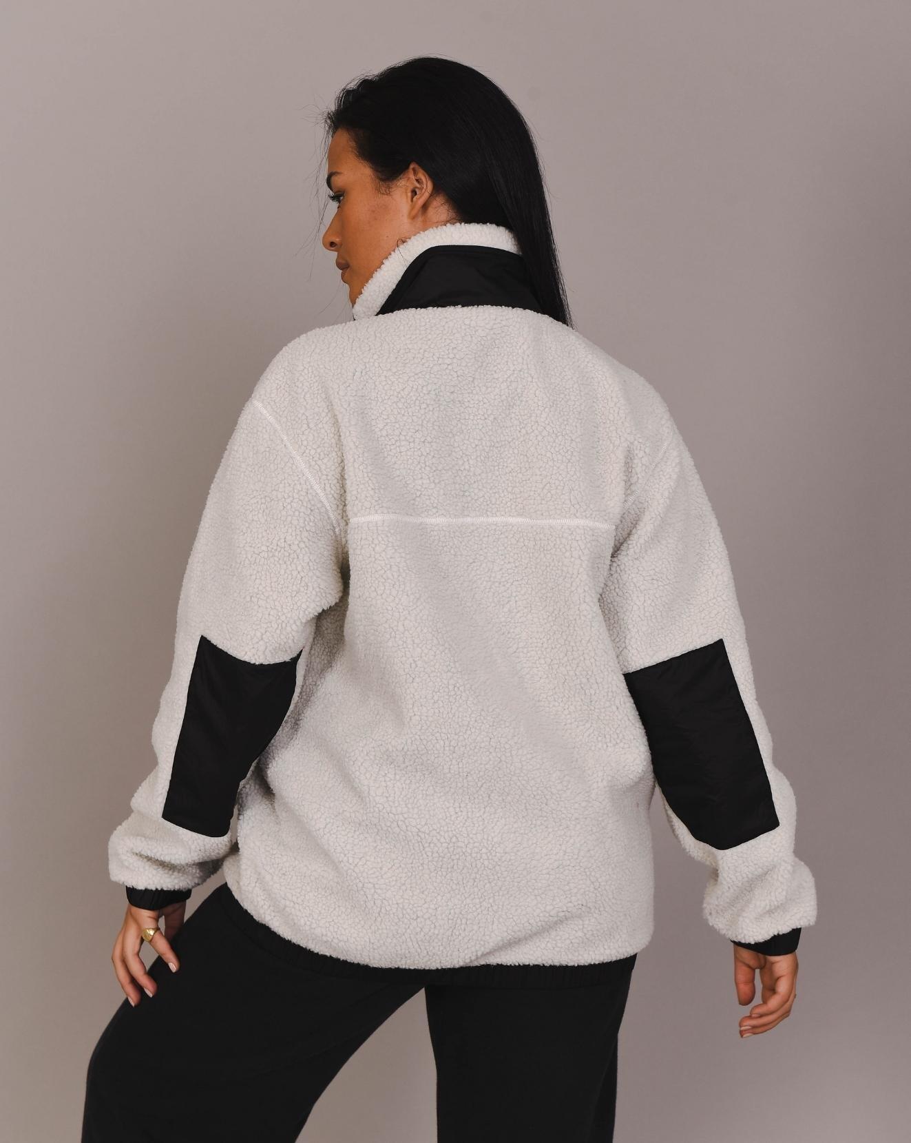Veste Polaire Sherpa Blanc / Noir 5/7