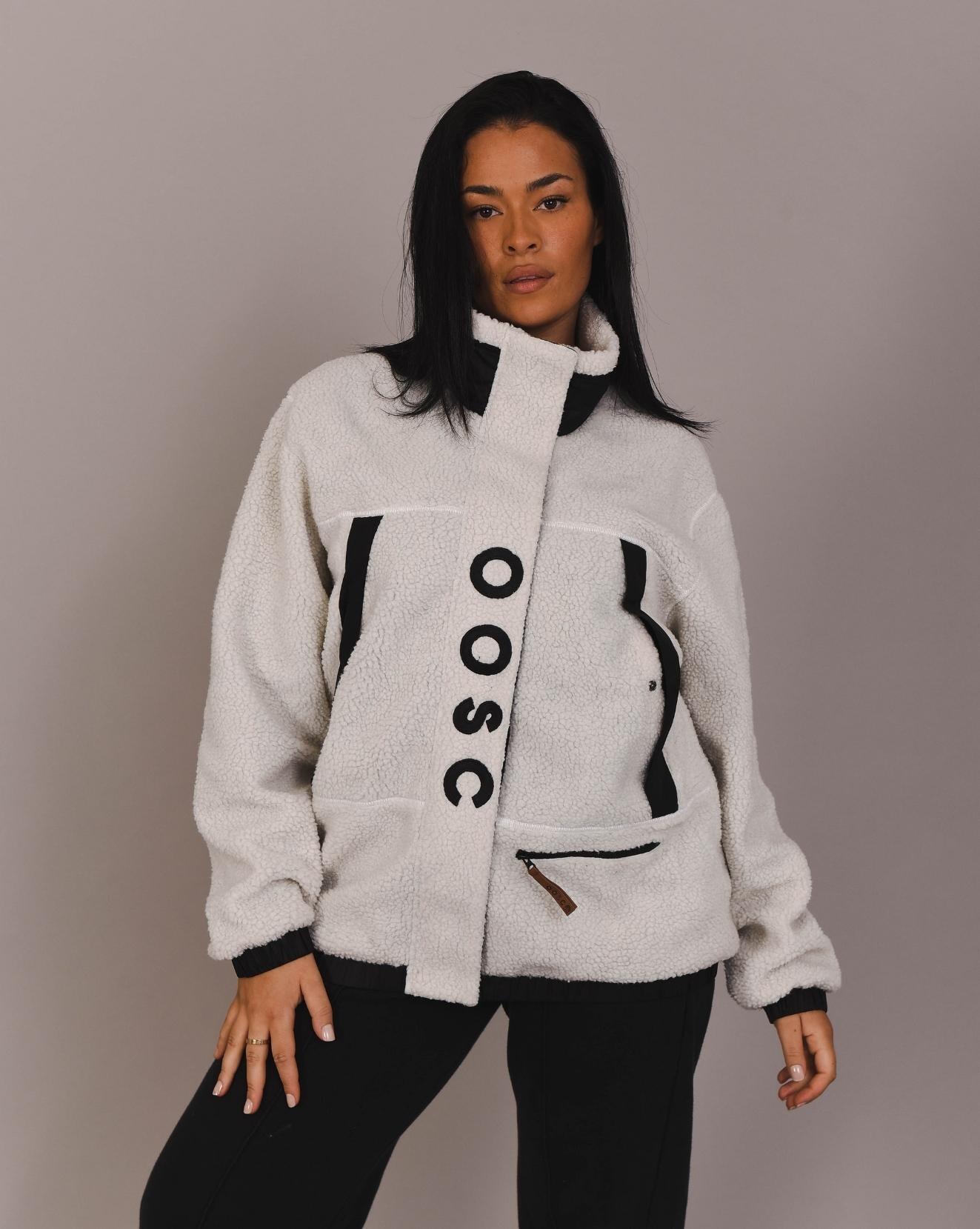 Veste Polaire Sherpa Blanc / Noir 7/7