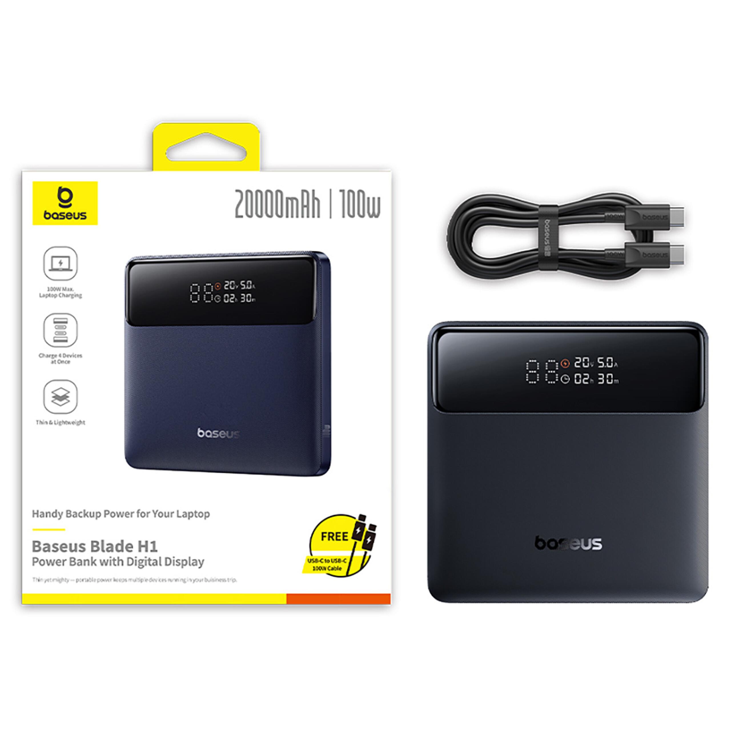 Baseus Powerbank 20000 mAh 100W USB-C USB-A 7/7