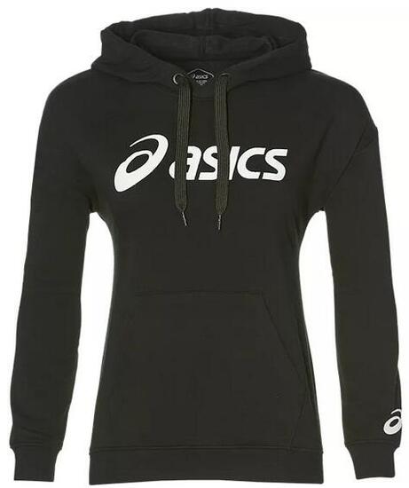 Sweat à capuche femme Asics Big Noir