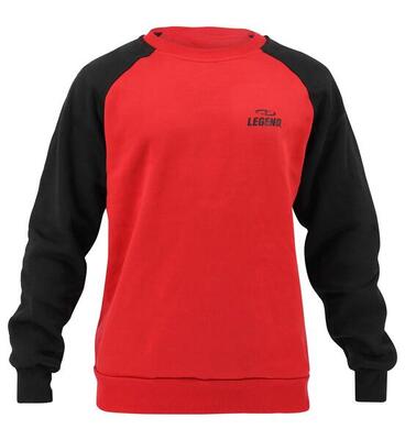 Trui/sweater dames/heren rood fleece fitness en hardlopen
