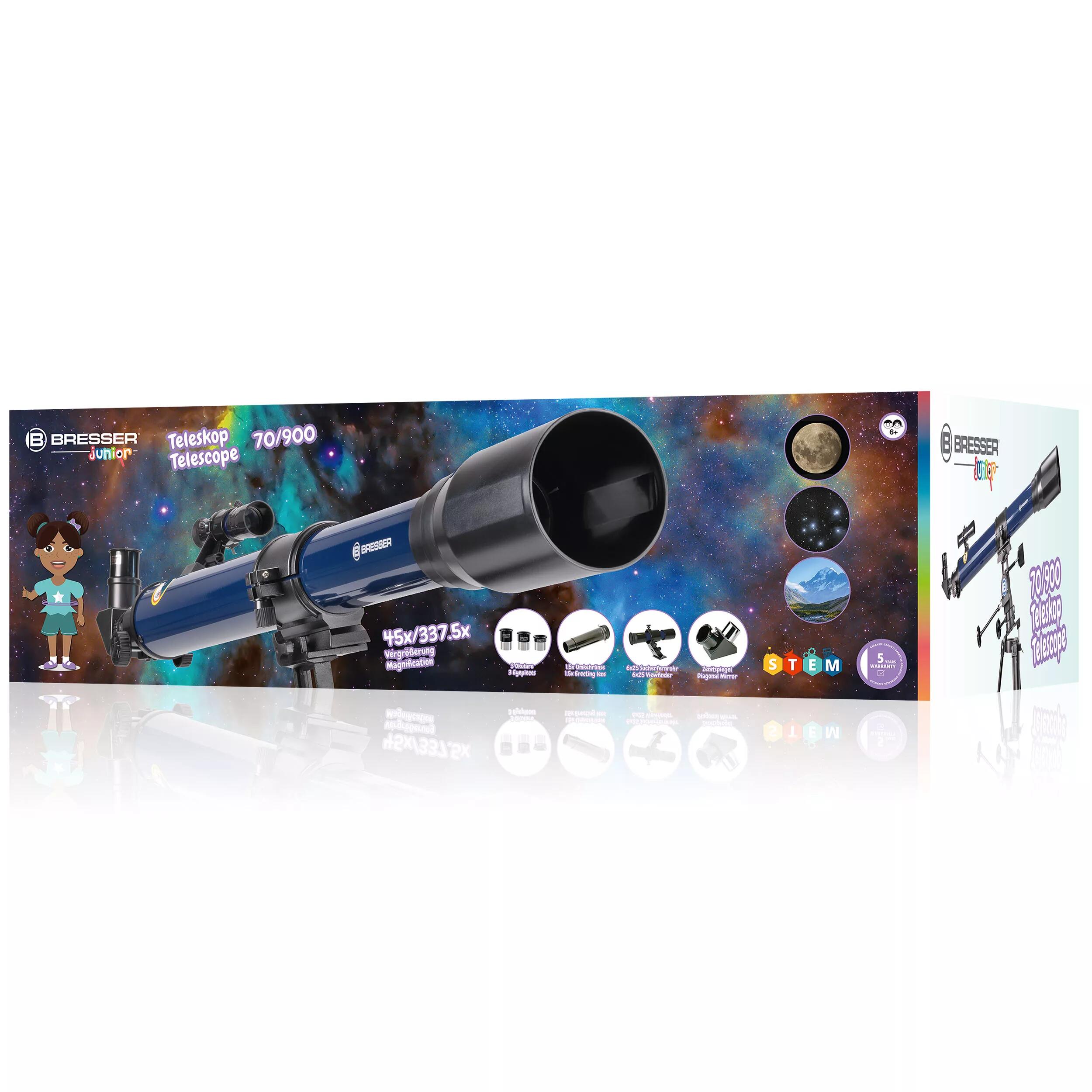 Bresser Junior Refrattator Telescope 70/900 5/6