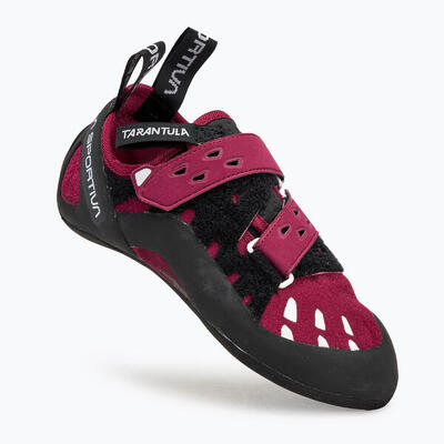Scarpa arrampicata La Sportiva Tarantula Woman pelle rossa Velcro doppio