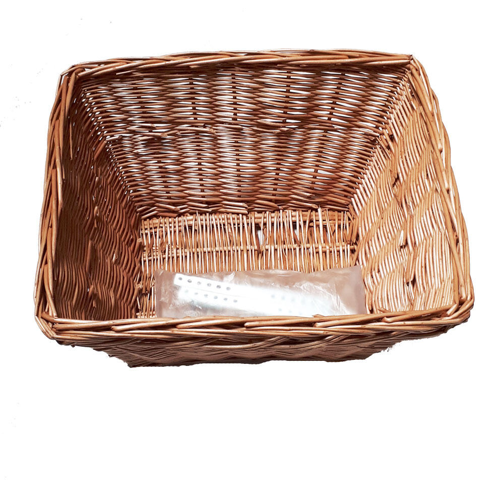 Bellelli - Panier Vélo En Osier - Dimensions 35x20x20 - Marron - Panier Vélo - Noir - Taille Unique - Decathlon