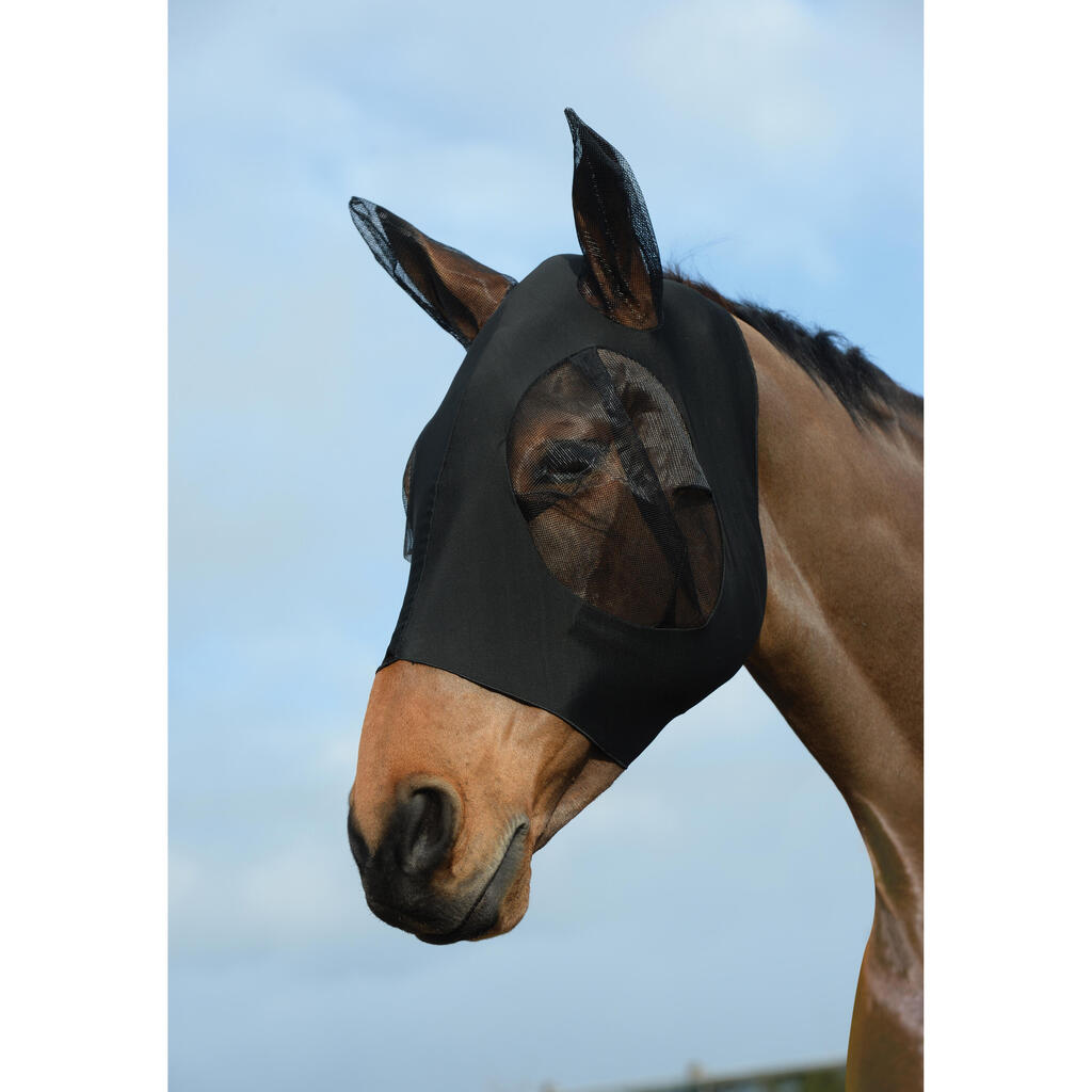 Stretch fly mask for horse eyes and ears Weatherbeeta Bug