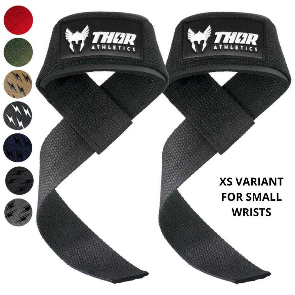 Lifting Straps – Powerlifting Straps – Training Accessories - Black (XS)