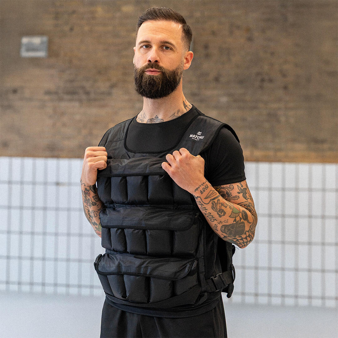 Gilet de poids 20 kg - Noir - 24,5 cm - 16,8 cm 2/7