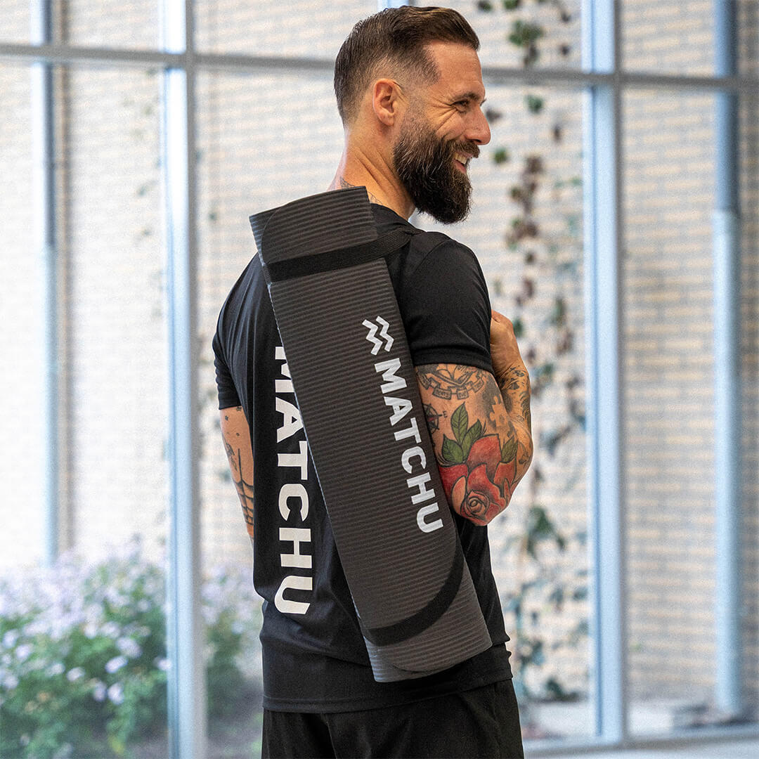 Esterilla de fitness - Esterilla deportiva - 180cm x 60cm x 9mm - Negro 3/7