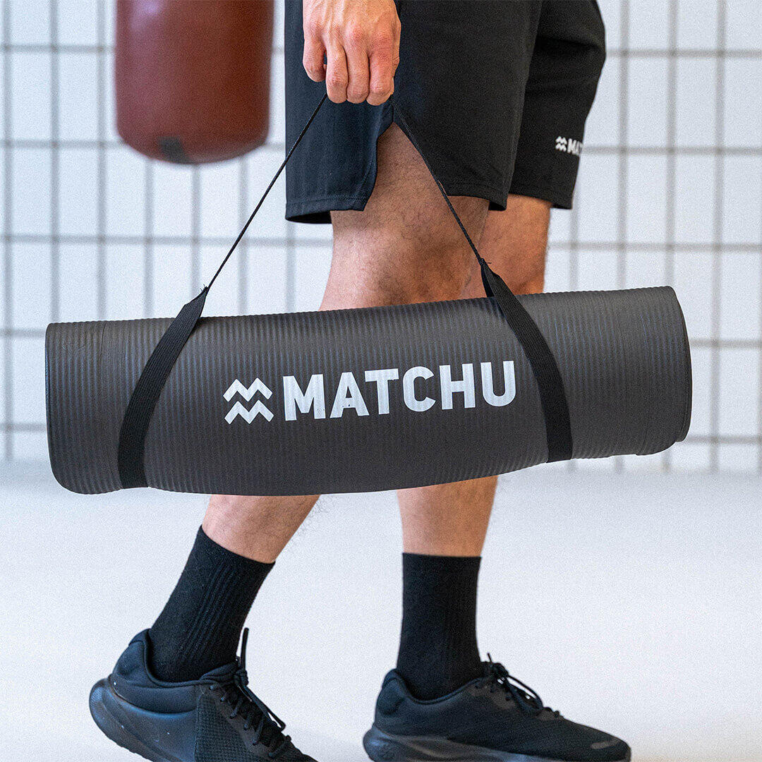 Esterilla de fitness - Esterilla deportiva - 180cm x 60cm x 9mm - Negro 4/7