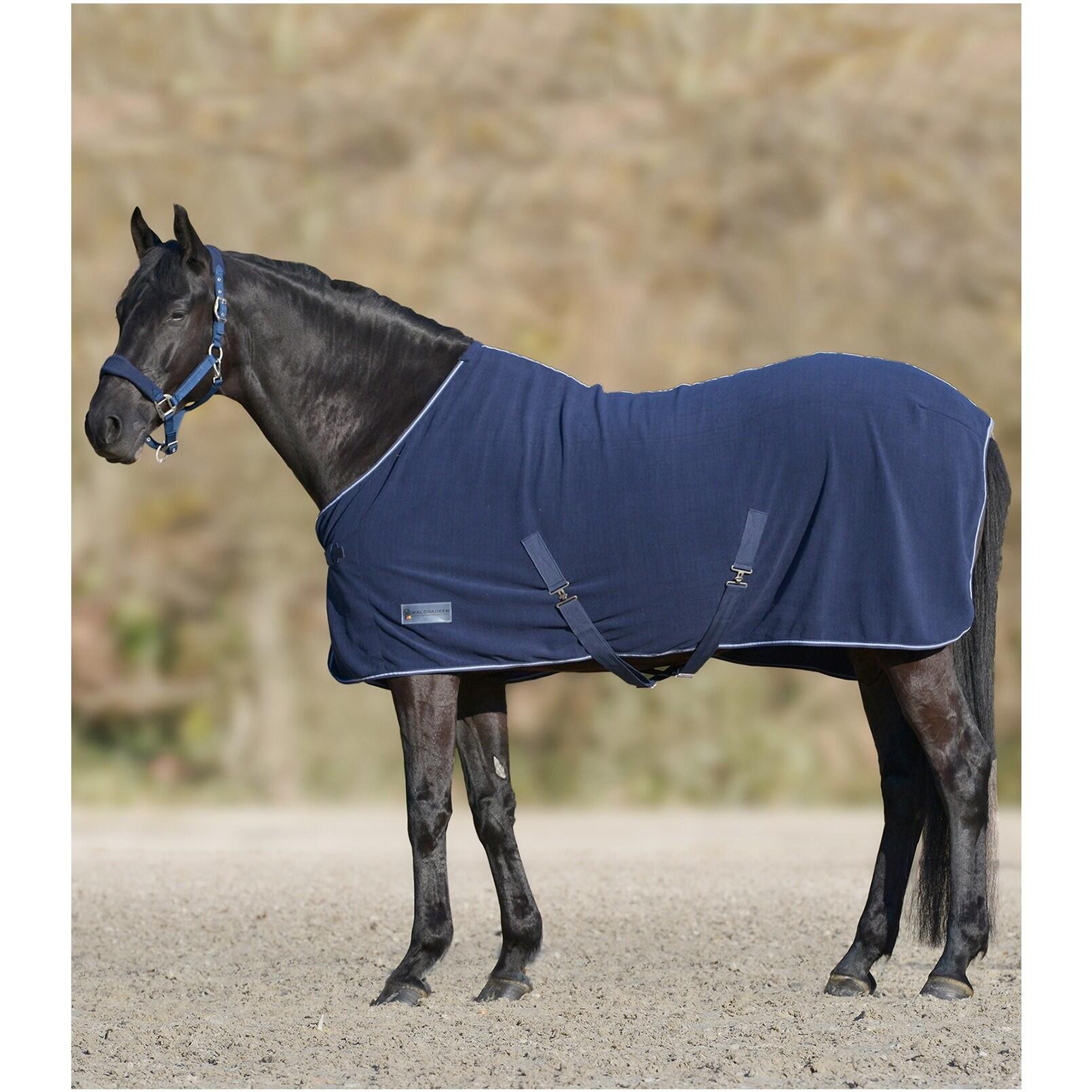 Waldhausen - Polaire Pour Cheval Avec Sangles Croisées Waldhausen Economic - Chemise Cheval - Bleu - 105 - Decathlon