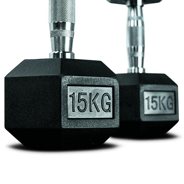 Set haltères hexagonale - 2 x 15kg 5/7