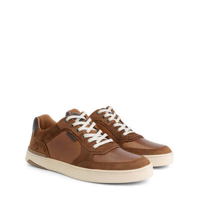 Burnham – Herren-Sneaker – 100 % Leder – Atmungsaktiv – Cognac